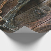 Western Stiefel und Cowboystiefel Geschenkpapier (Ecke)