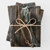 Western Stiefel und Cowboystiefel Geschenkpapier Set (Beispiel)
