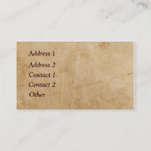 Western-Stiefel und Hut Visitenkarte (Rückseite)