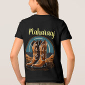 Western Stiefel unter Mondlicht Tri-Blend Shirt (Rückseite)