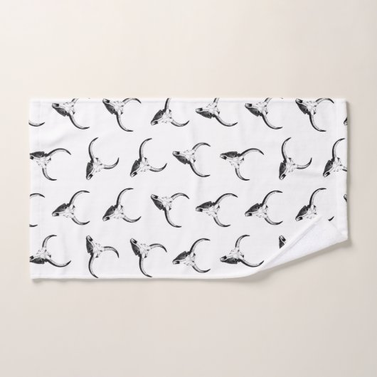 Western-Stier-Schädel Handtuch (Handtuch)
