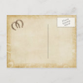 Western-Stift Speichern Sie die Datumskarten. Ankündigungspostkarte (Rückseite)