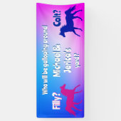 Western-Stil Banner (Vertikal)