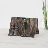 Western Stil Pferd und Cowboy Stiefel Danke Auto (Rückseite)