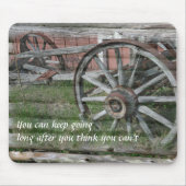 Western Stil rustikale Wagenrad-Maus Pad Mousepad (Vorne)