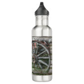 Western Stil Rustikale Wagenrad Wasserflasche Edelstahlflasche (Rechts)