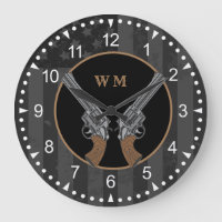 Western-Stil überquert Gewehre mit Monogramm
