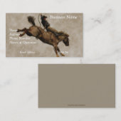 Western-Stil Western Bucking Bronco Cowboy Visitenkarte (Vorne/Hinten)