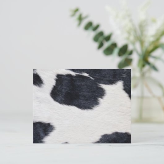 Western-Stilüberzug Schwarzweiß/Weiß Postkarte (Stehend Vorderseite)