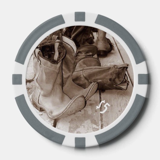 Western stimuliert Poker-Chips, individuell anpass Pokerchips (Vorderseite)