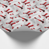 Western stimuliert Spuren und Herz-Umschlagpapier Geschenkpapier (Ecke)