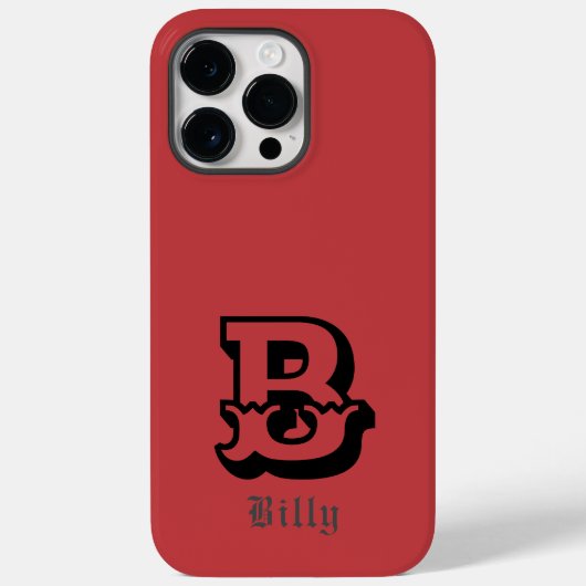 Western Stolz Personalisiert Monogramm Case-Mate iPhone Hülle (Rückseite)