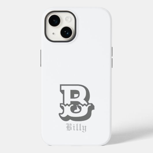 Western Stolz Personalisiert Monogramm Case-Mate iPhone Hülle (Rückseite)