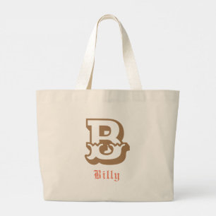 Western Stolz Personalisiert Monogramm Jumbo Stoffbeutel