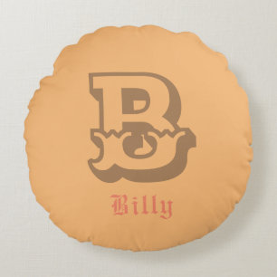 Western Stolz Personalisiert Monogramm Rundkissen Rundes Kissen