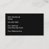 Western Store Business Cards Visitenkarte (Rückseite)