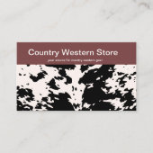 Western Store Business Cards Visitenkarte (Vorderseite)