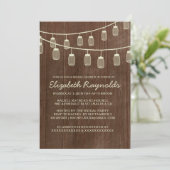 Western String of Lights Bridal Dusche Einladungen (Stehend Vorderseite)