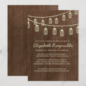 Western String of Lights Bridal Dusche Einladungen (Vorne/Hinten)