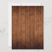 Western Style Baby Reveal Dusche einladen Einladung (Rückseite)