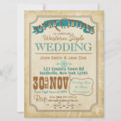 Western Style Einladung (Vorderseite)