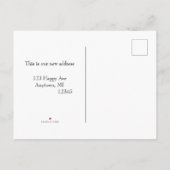 Western Style New Address Ankündigungspostkarte (Rückseite)