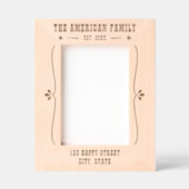 Western Style New Zuhause 5" x 7" Geätzte Rahmen (Vorderseite)