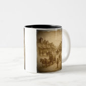 Western Style Parchment Mug Zweifarbige Tasse (VorderseiteRechts)