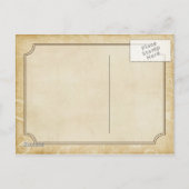 Western Style Postcard Einladung (Rückseite)