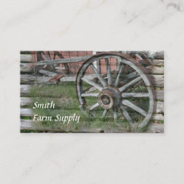 Western Style Rustic Wagenrad Business Cards Visitenkarte