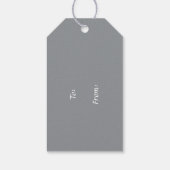 Western Style Rustic Wagenrad-Geschenkmarke Geschenkanhänger (Rückseite)