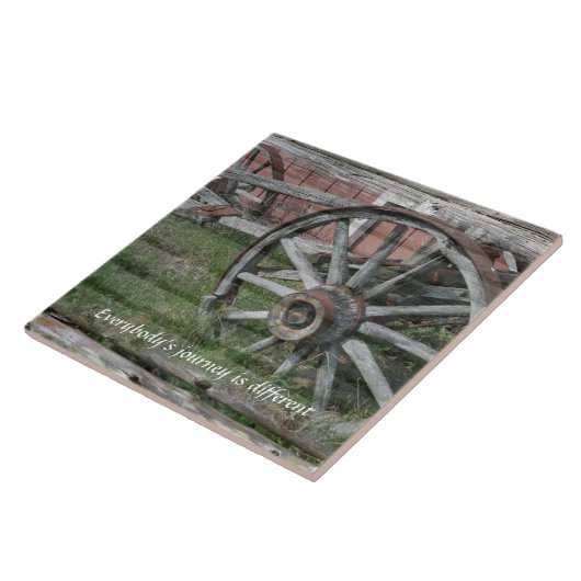 Western Style Rustic Wagenrad Keramik Tile Fliese (Seite)
