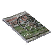 Western Style Rustic Wagenrad Spiral Notebook Notizblock (Rechte Seite)