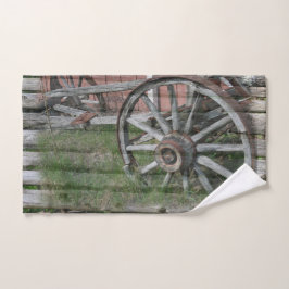 Western Style Rustikales Wagenrad Handtuch