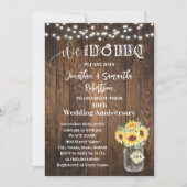 Western Sunflowers We still do Wedding Anniversary Einladung (Vorderseite)