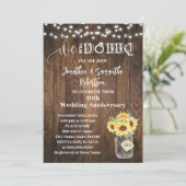 Western Sunflowers We still do Wedding Anniversary Einladung (Stehend Vorderseite)
