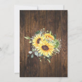 Western Sunflowers We still do Wedding Anniversary Einladung (Rückseite)