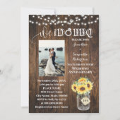 Western Sunflowers We still do Wedding Anniversary Einladung (Vorderseite)