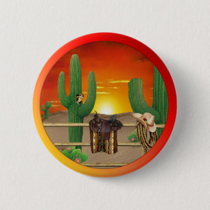 Western Sunrise Button