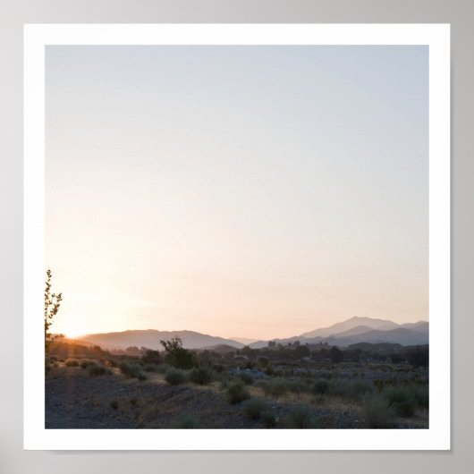 Western Sunrise Poster (Vorne)