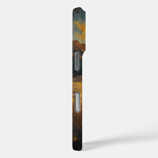 Western Sunset Cowgirl iPhone protection case (Rückseite / Rechts)