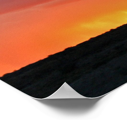Western Sunset Poster (Ecke)