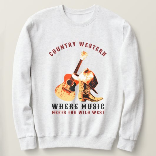 Western Sweatshirt (Design vorne)