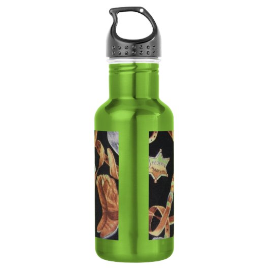 Western Tack Edelstahlflasche (Rückseite)