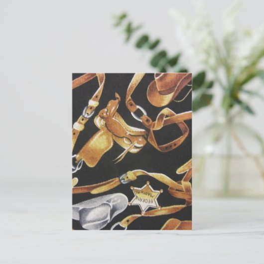 Western Tack Postkarte (Stehend Vorderseite)