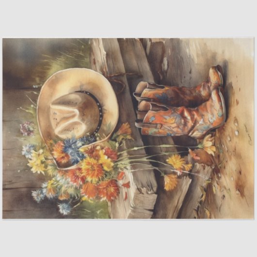 Western Tage Seidenpapier (Vorderseite)