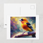 Western Tanager Bird, Postkarte (Vorne/Hinten)