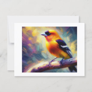 Western Tanager Bird, Postkarte