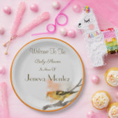 Western Tanager Gelbe Vogelzweig Pappteller (Party)