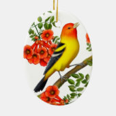 Western Tanager im Traumhaus Keramik Ornament (Hinten)